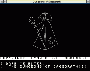 Dungeons of Daggorath screenshot (click to enlarge)
