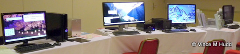 R-Comp's stand before the public got in - Southwest 2016