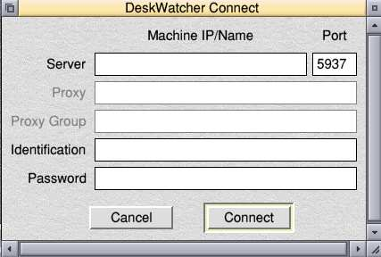 Connect with DeskWatcher as a client