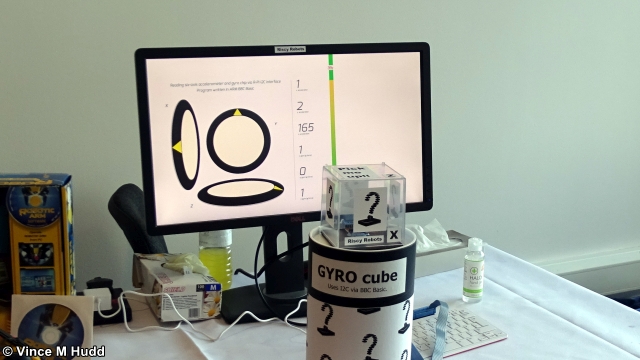 The GYRO Cube - part of Neil Fazakerley's Riscy Robots display at London 2021
