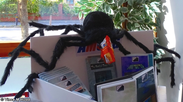 AMCOG's spider stole the crisps I'd given to the skeleton at London 2021