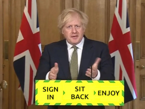 'Sign in, sit back, enjoy' as recommended by Boris Johnson