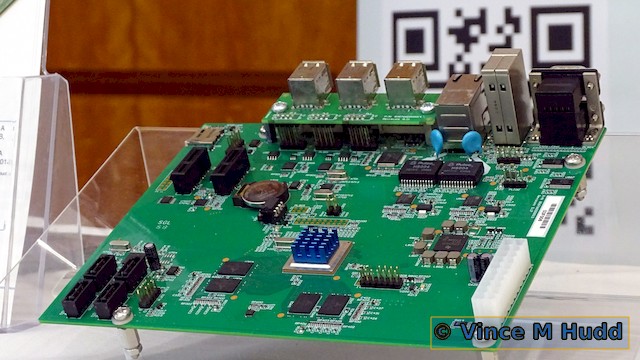 Elesar's Titanium motherboard on display at Wakefield 2023