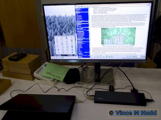 RISCOSbits' desktop dock in use at Wakefield 2023