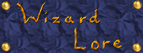The logo for Wizard Lore from AMCOG Games