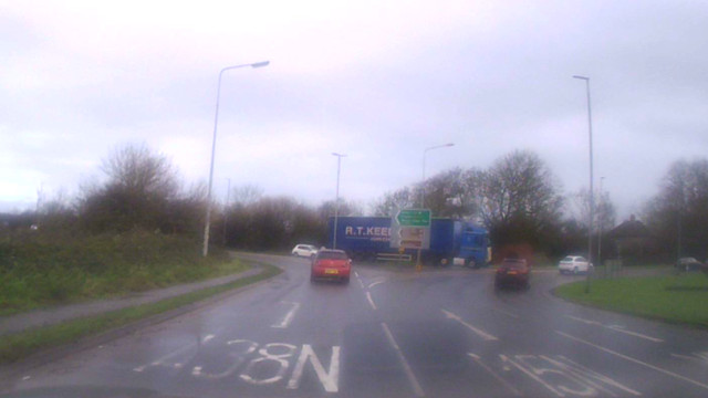 Take the A38 North via the third exit at the roundabout