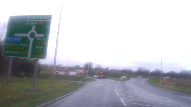 Take the third exit at the Lime Kiln Roundabout