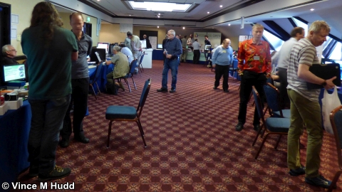The RISC OS Room looking quiet during one of the talks at Wakefield 2018