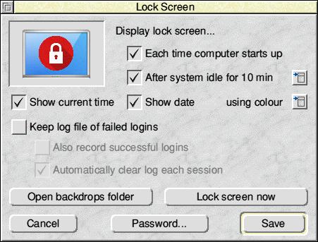 LockScreen options